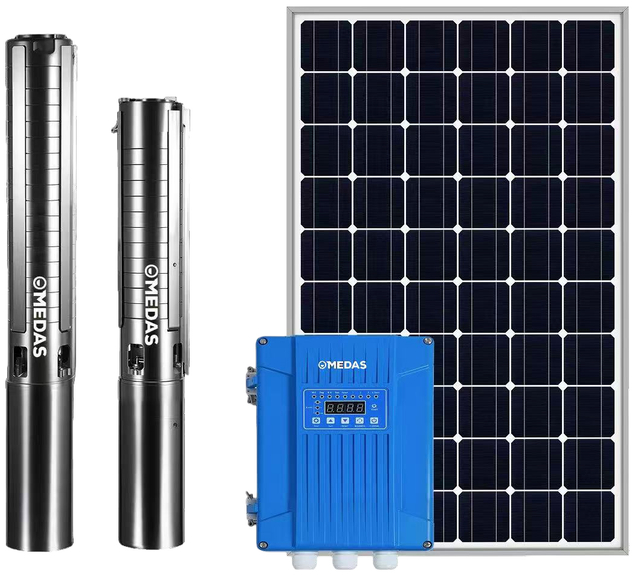 Bomba solar para po&ccedil;o profundo